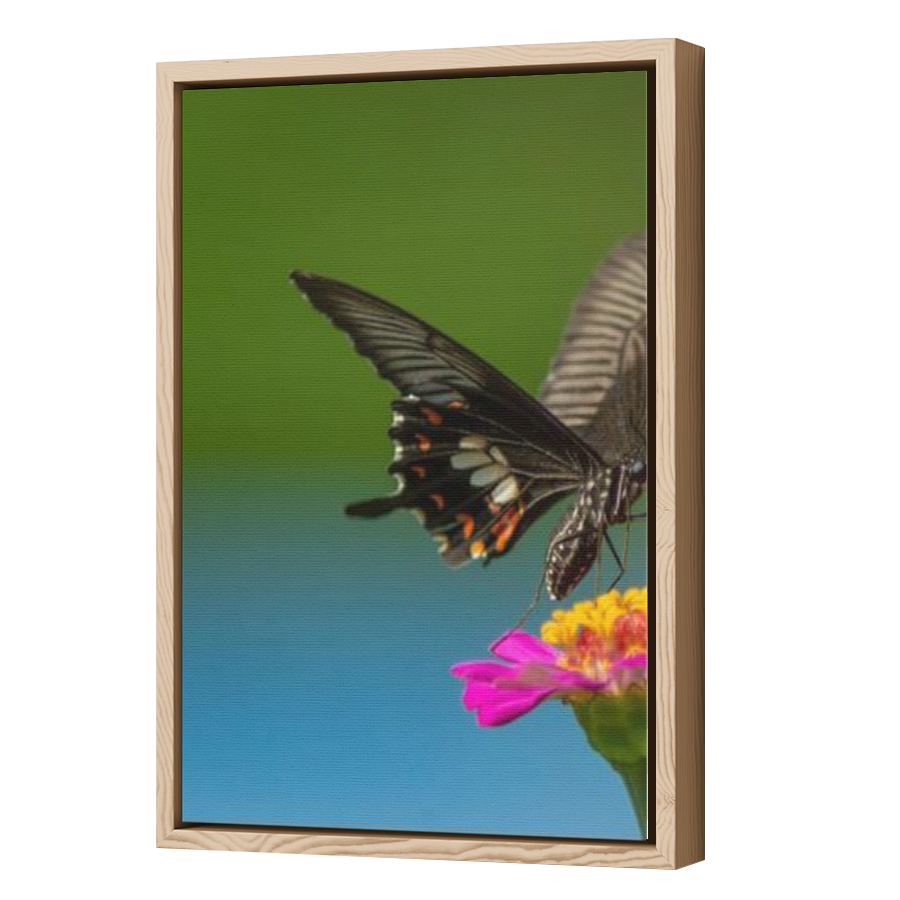 Thumbnail for Canvas - Wood Grain Floating Frame