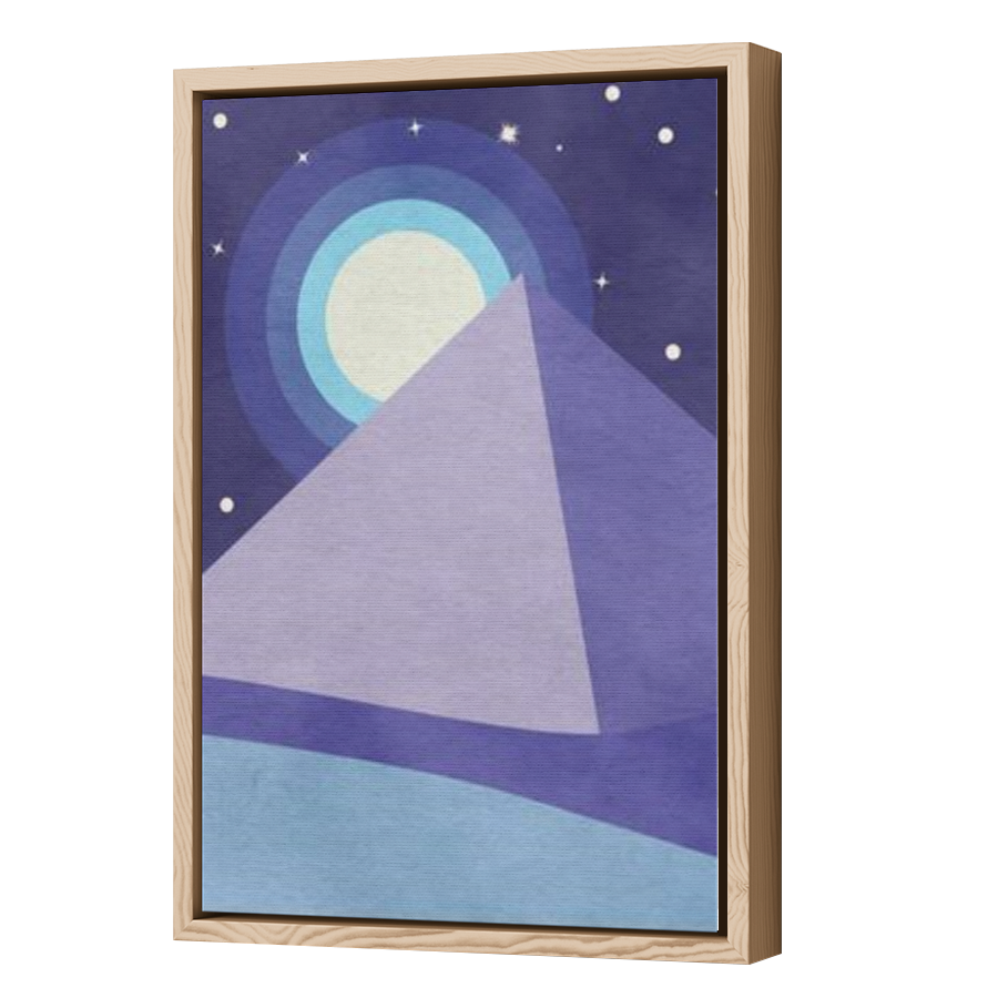 Thumbnail for Canvas - Wood Grain Floating Frame