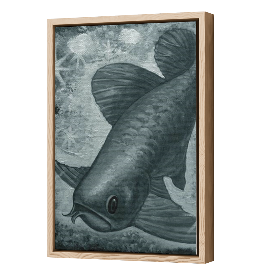Thumbnail for Canvas - Wood Grain Floating Frame