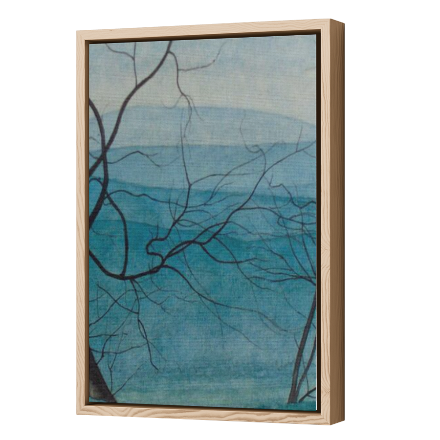 Thumbnail for Canvas - Wood Grain Floating Frame
