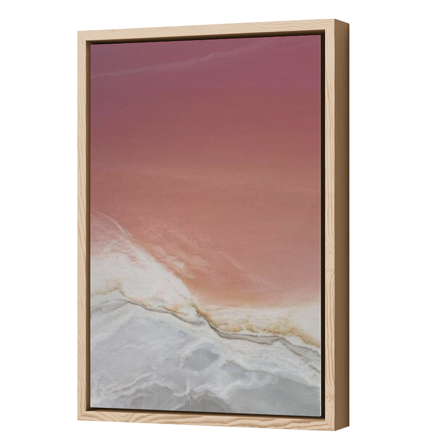 Thumbnail for Canvas - Wood Grain Floating Frame