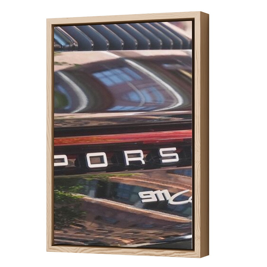 Thumbnail for Canvas - Wood Grain Floating Frame