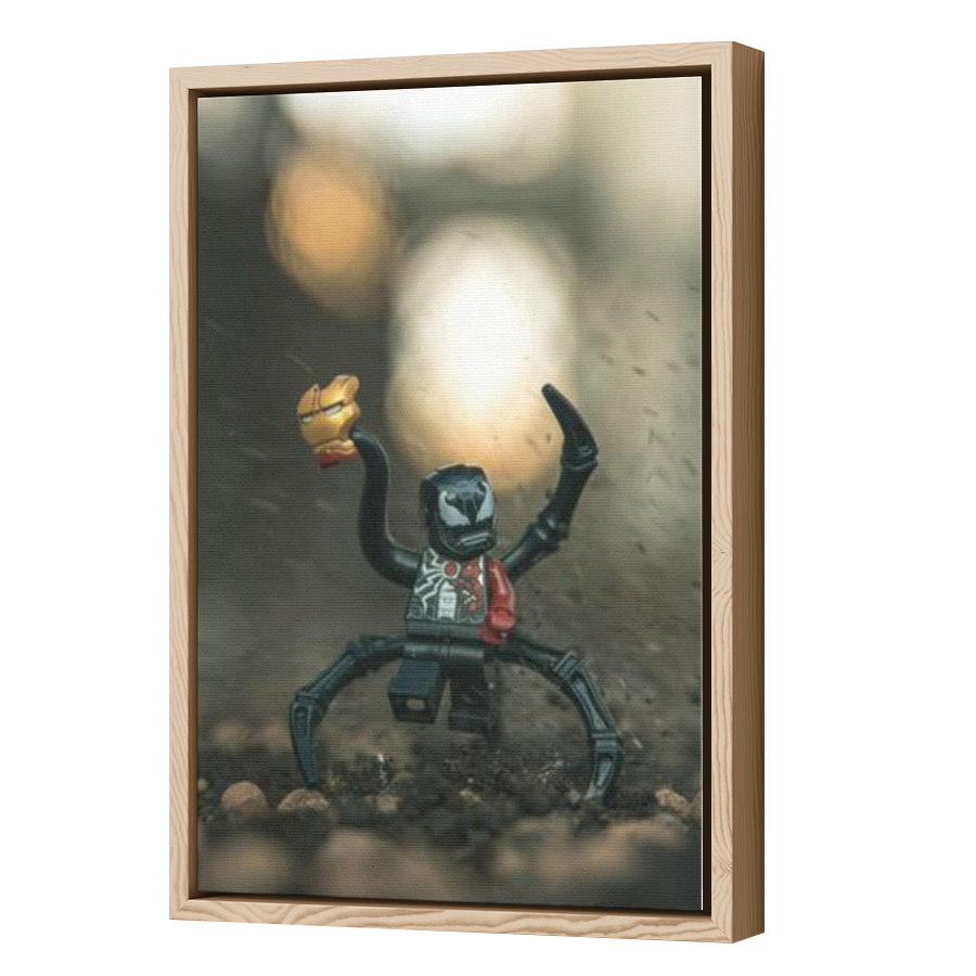 Thumbnail for Canvas - Wood Grain Floating Frame