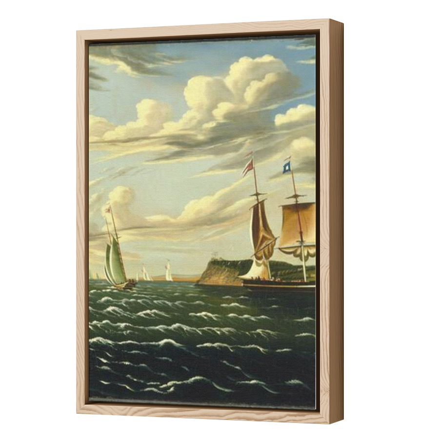 Thumbnail for Canvas - Wood Grain Floating Frame