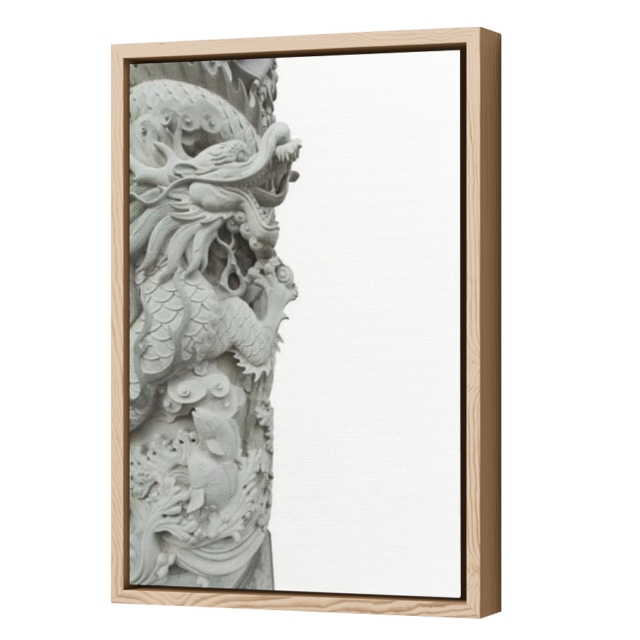 Thumbnail for Canvas - Wood Grain Floating Frame