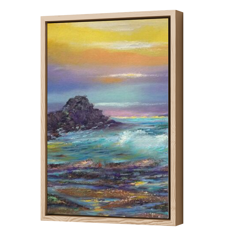Thumbnail for Canvas - Wood Grain Floating Frame