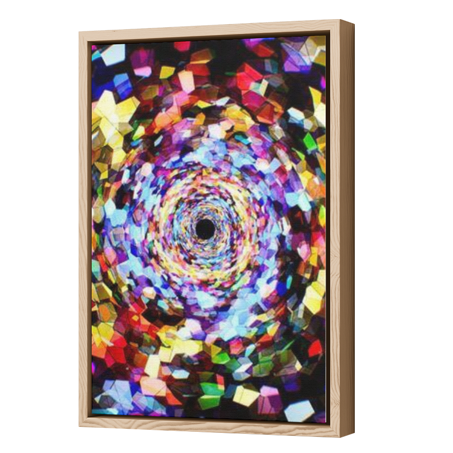 Thumbnail for Canvas - Wood Grain Floating Frame