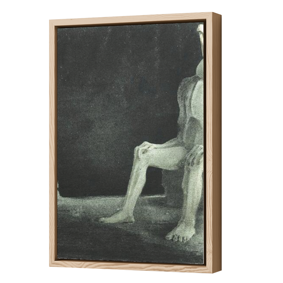 Thumbnail for Canvas - Wood Grain Floating Frame