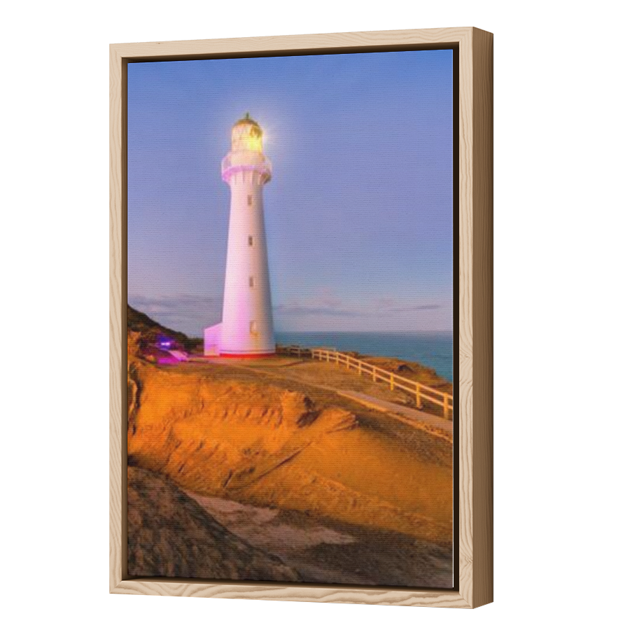 Thumbnail for Canvas - Wood Grain Floating Frame