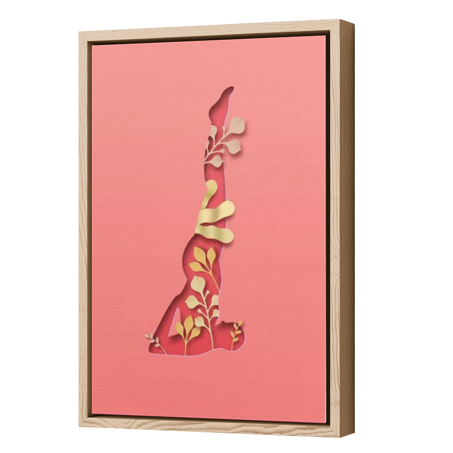 Thumbnail for Canvas - Wood Grain Floating Frame