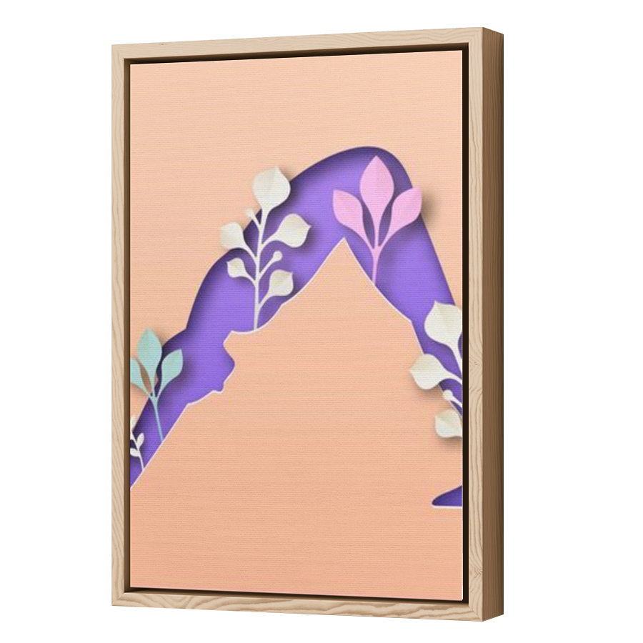 Thumbnail for Canvas - Wood Grain Floating Frame
