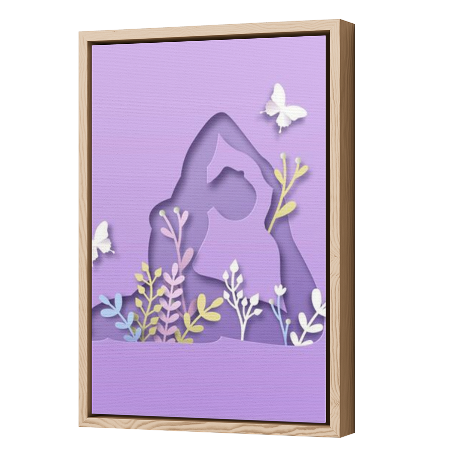 Thumbnail for Canvas - Wood Grain Floating Frame