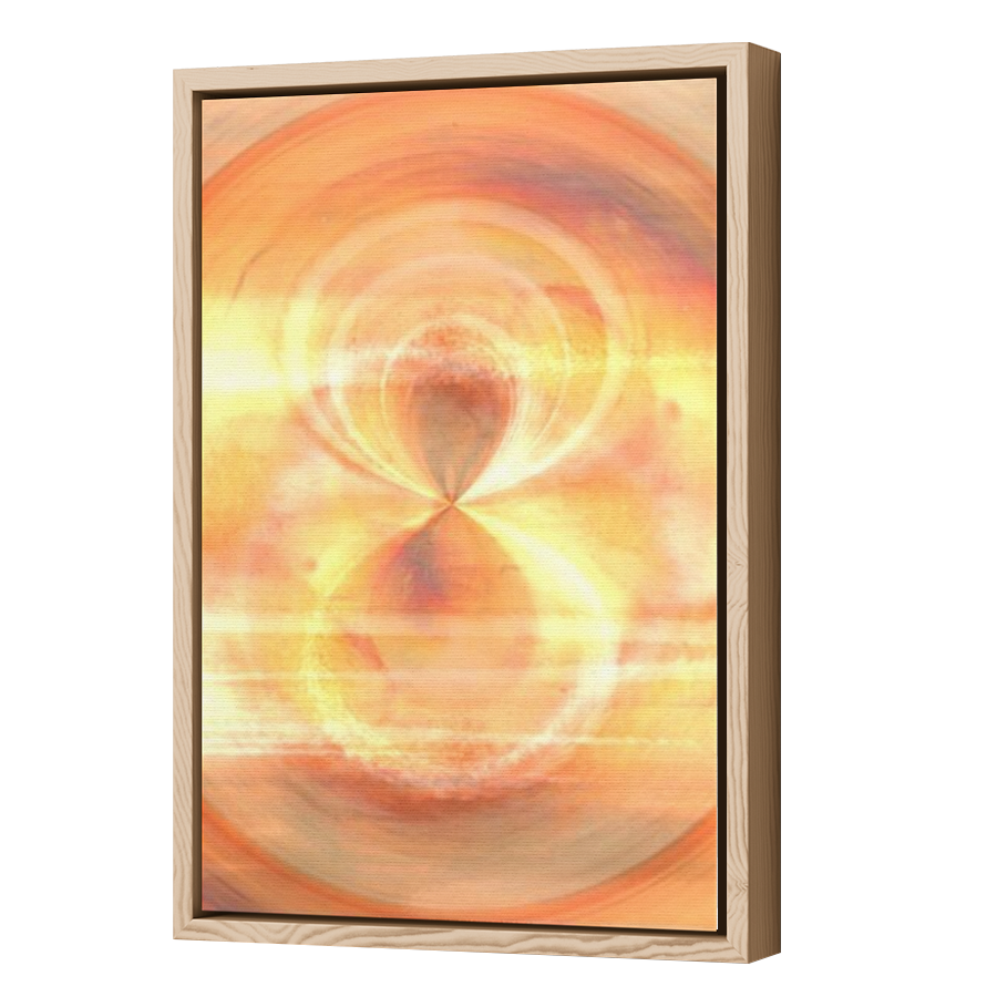 Thumbnail for Canvas - Wood Grain Floating Frame