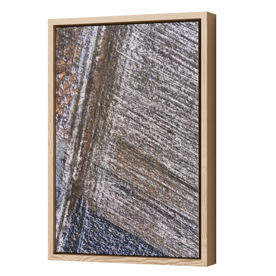Thumbnail for Canvas - Wood Grain Floating Frame
