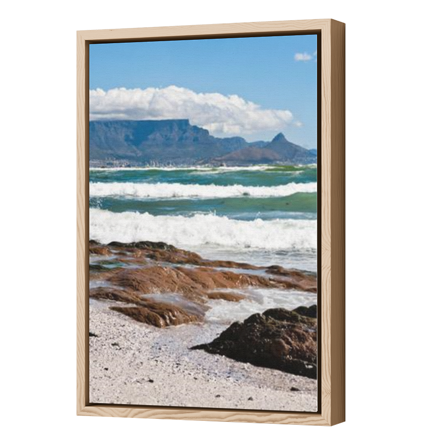 Thumbnail for Canvas - Wood Grain Floating Frame