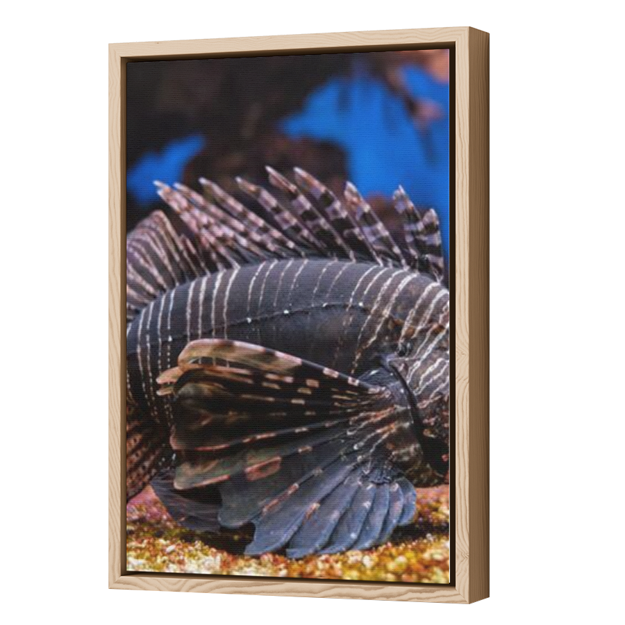 Thumbnail for Canvas - Wood Grain Floating Frame