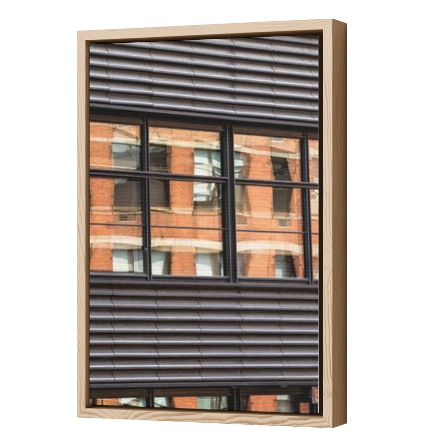 Thumbnail for Canvas - Wood Grain Floating Frame