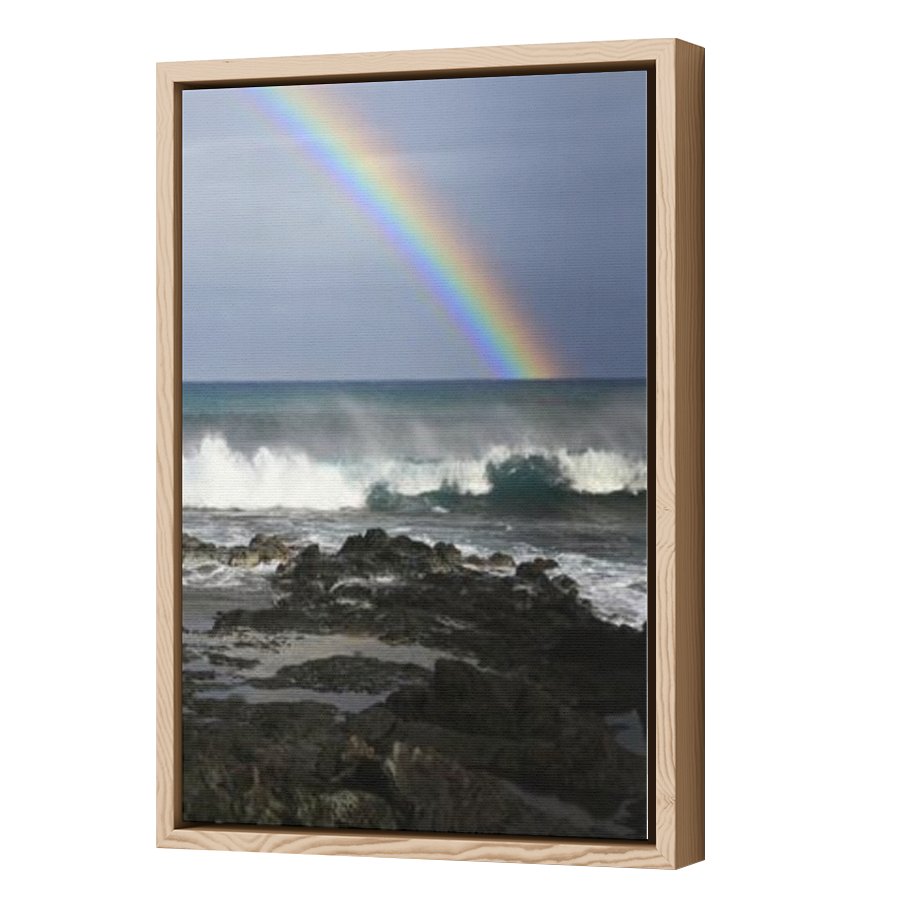 Thumbnail for Canvas - Wood Grain Floating Frame