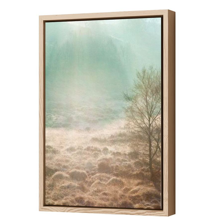 Thumbnail for Canvas - Wood Grain Floating Frame