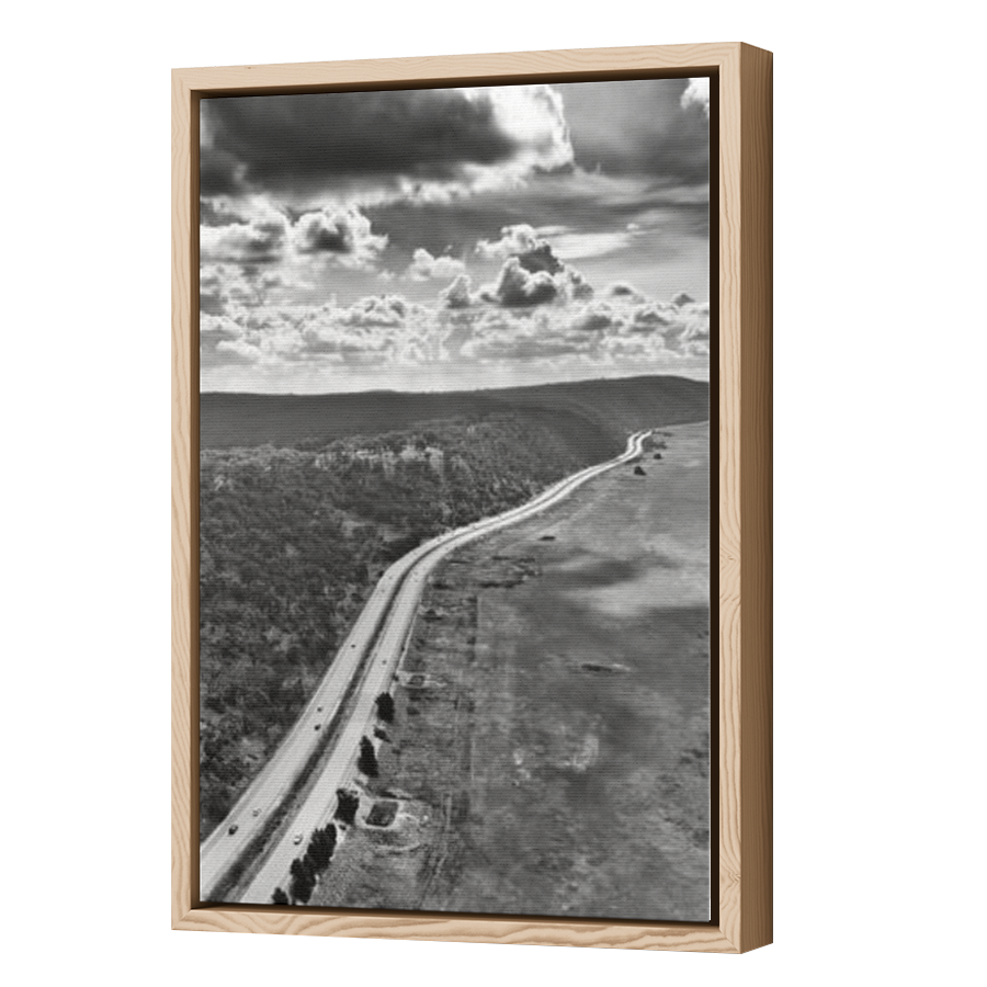 Thumbnail for Canvas - Wood Grain Floating Frame