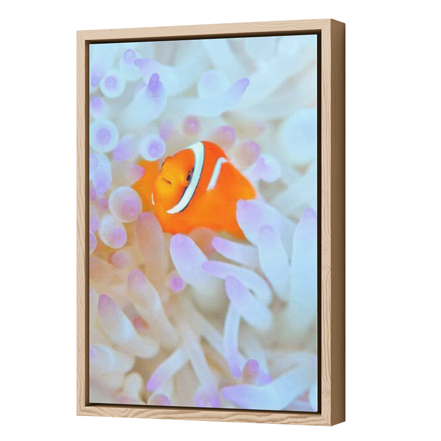 Thumbnail for Canvas - Wood Grain Floating Frame