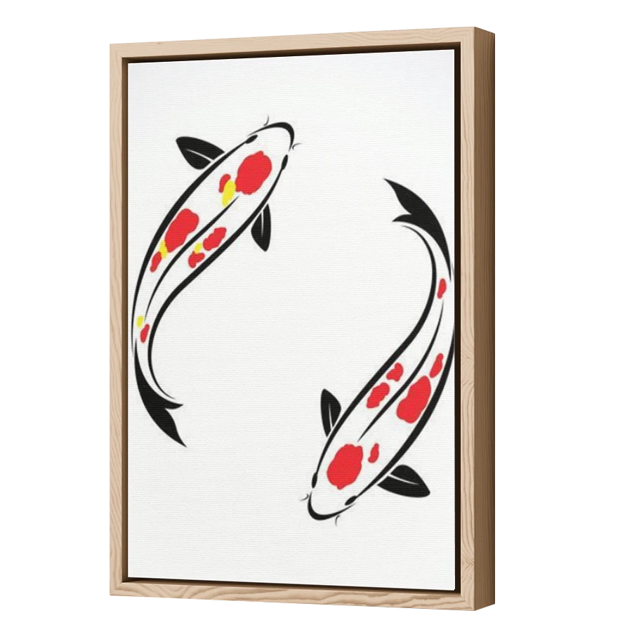 Thumbnail for Canvas - Wood Grain Floating Frame