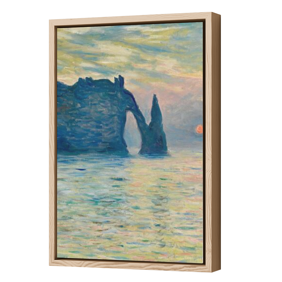 Thumbnail for Canvas - Wood Grain Floating Frame