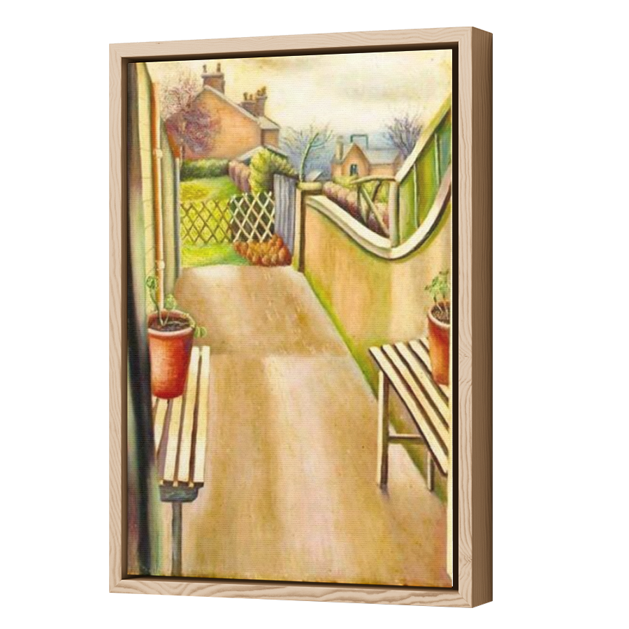 Thumbnail for Canvas - Wood Grain Floating Frame