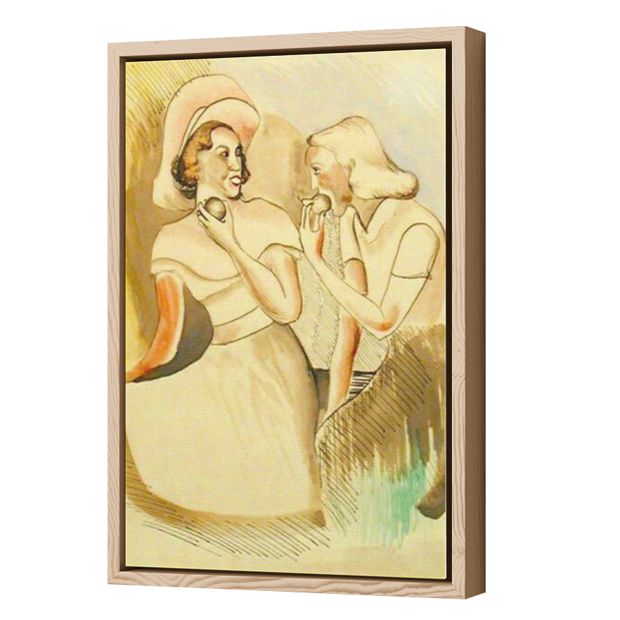 Thumbnail for Canvas - Wood Grain Floating Frame