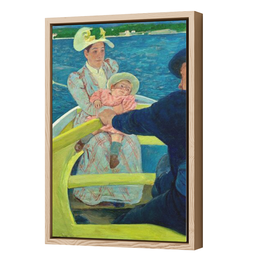 Thumbnail for Canvas - Wood Grain Floating Frame