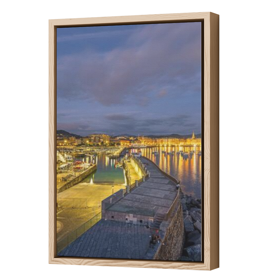 Thumbnail for Canvas - Wood Grain Floating Frame