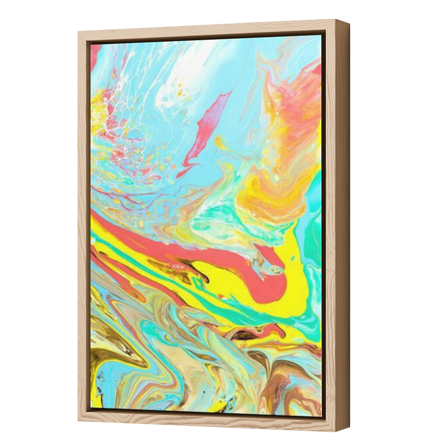 Thumbnail for Canvas - Wood Grain Floating Frame