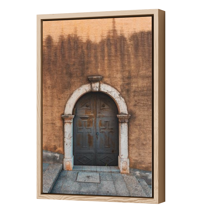 Thumbnail for Canvas - Wood Grain Floating Frame