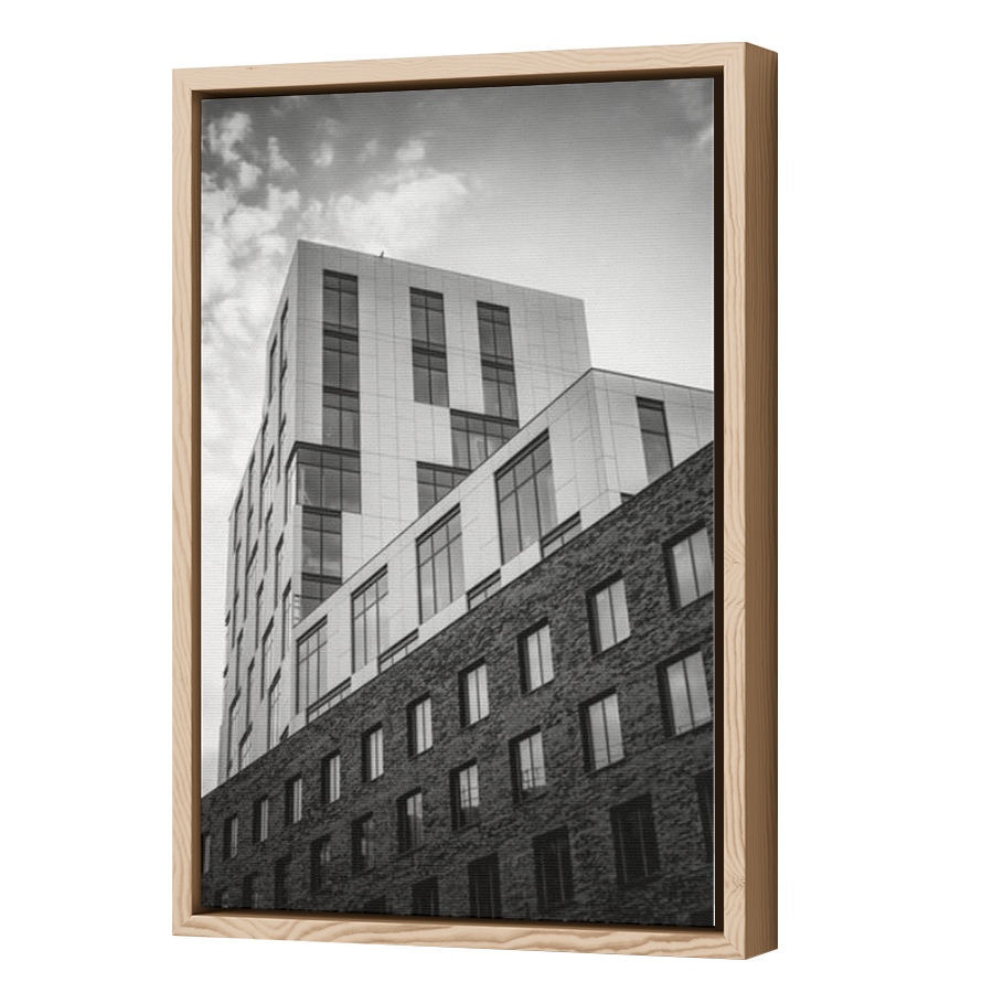 Thumbnail for Canvas - Wood Grain Floating Frame