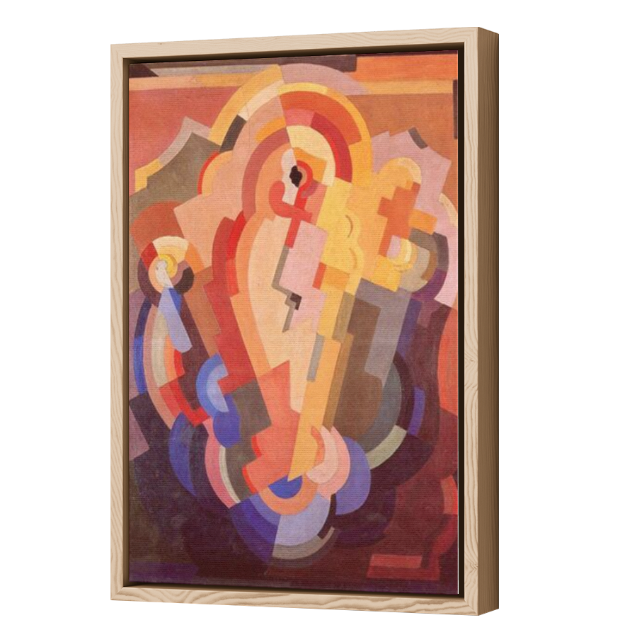 Thumbnail for Canvas - Wood Grain Floating Frame