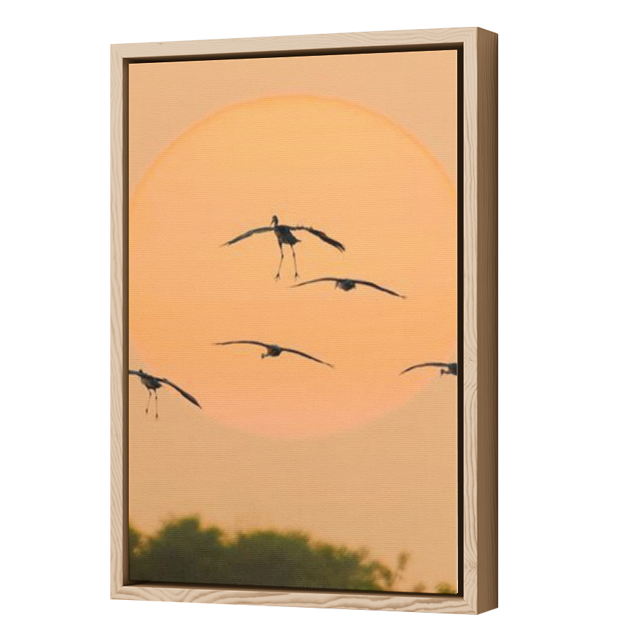 Thumbnail for Canvas - Wood Grain Floating Frame