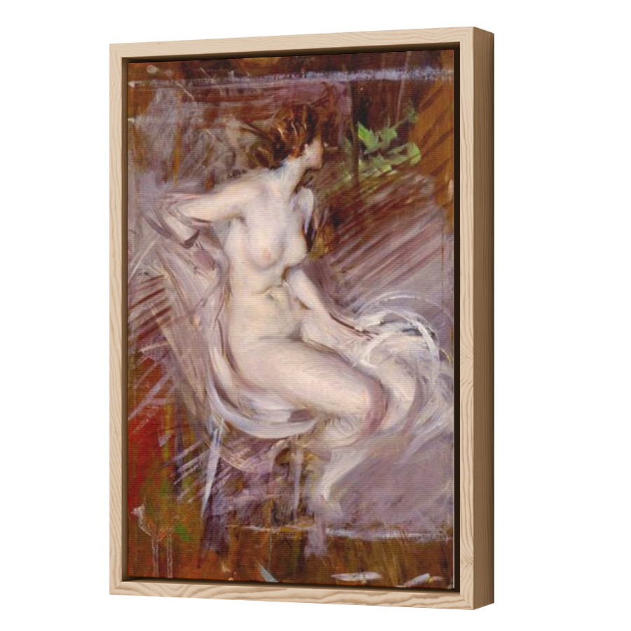 Thumbnail for Canvas - Wood Grain Floating Frame