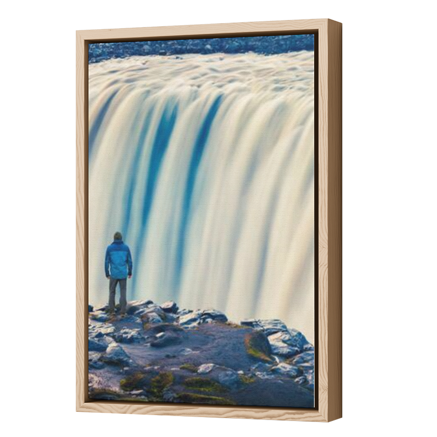 Thumbnail for Canvas - Wood Grain Floating Frame