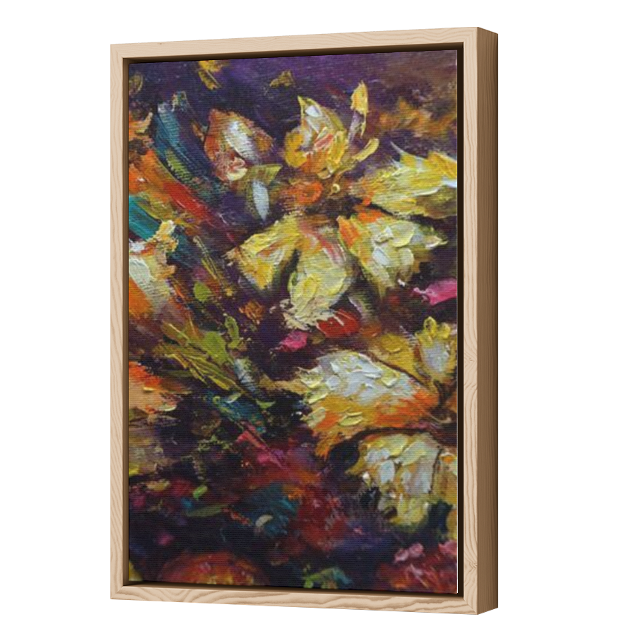 Thumbnail for Canvas - Wood Grain Floating Frame
