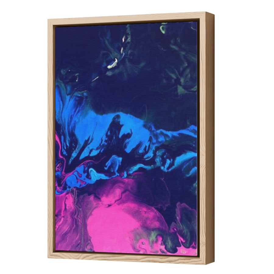 Thumbnail for Canvas - Wood Grain Floating Frame