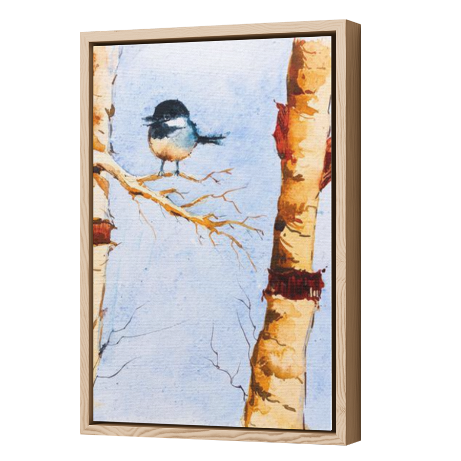 Thumbnail for Canvas - Wood Grain Floating Frame
