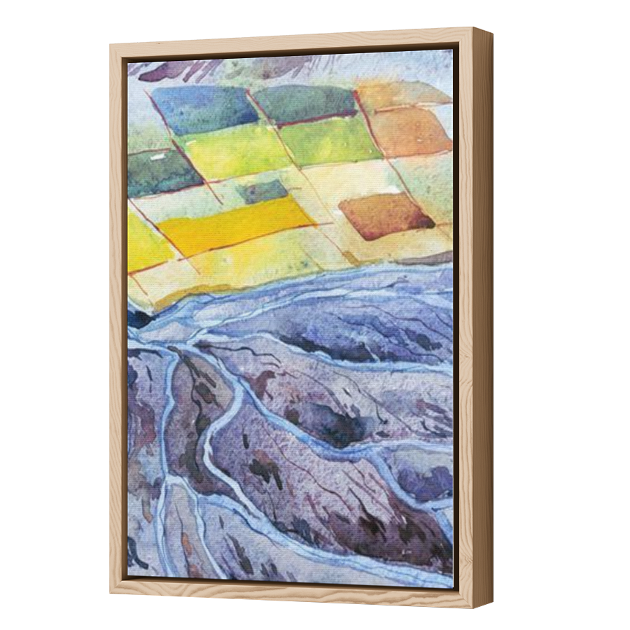 Thumbnail for Canvas - Wood Grain Floating Frame