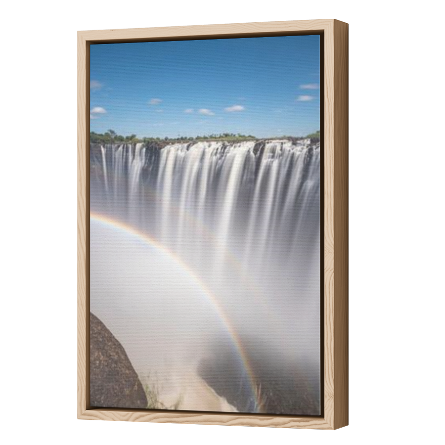 Thumbnail for Canvas - Wood Grain Floating Frame