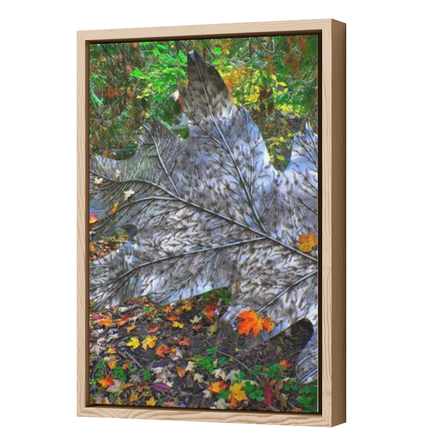 Thumbnail for Canvas - Wood Grain Floating Frame