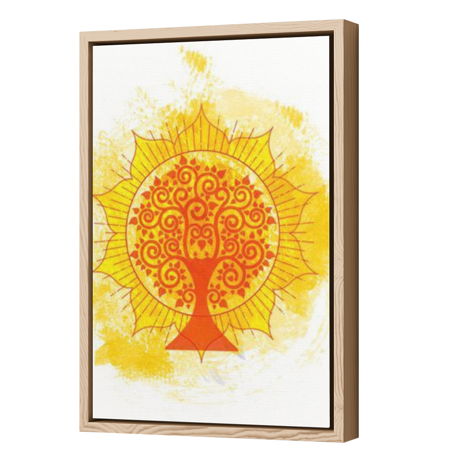 Thumbnail for Canvas - Wood Grain Floating Frame
