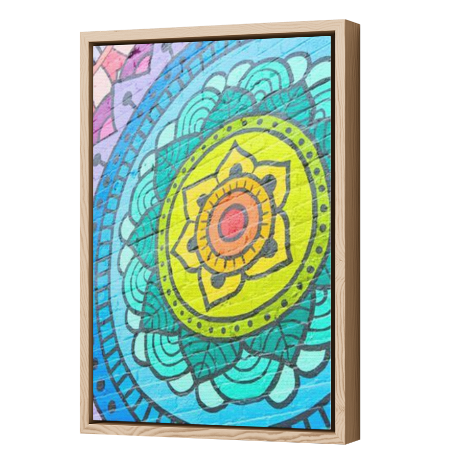 Thumbnail for Canvas - Wood Grain Floating Frame