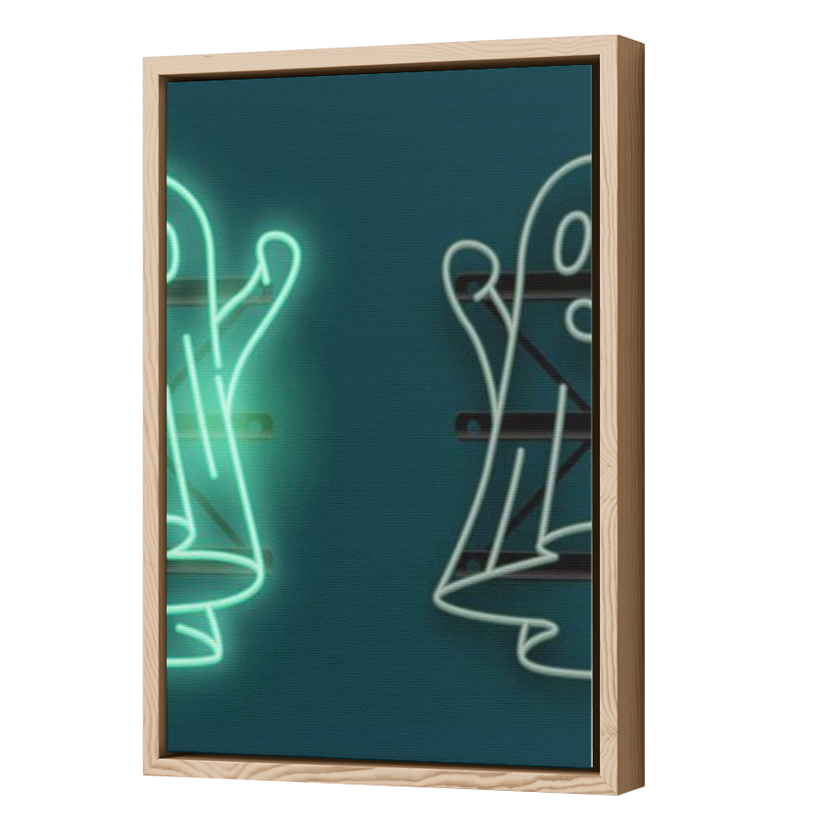 Thumbnail for Canvas - Wood Grain Floating Frame