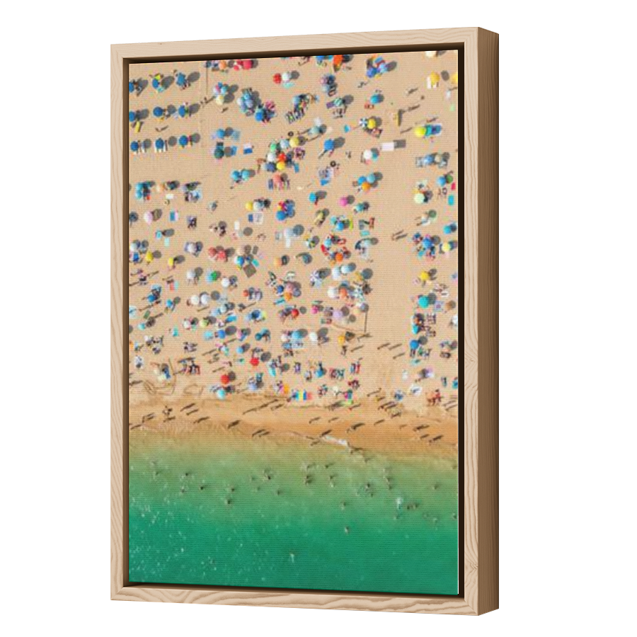 Thumbnail for Canvas - Wood Grain Floating Frame