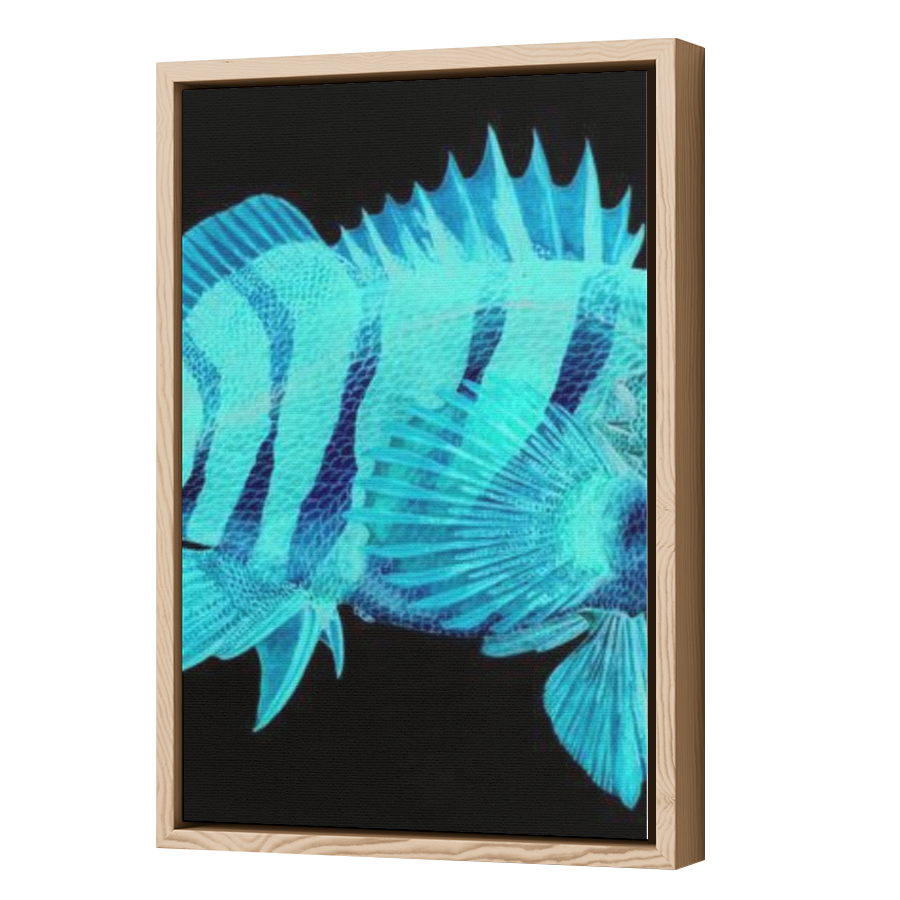 Thumbnail for Canvas - Wood Grain Floating Frame