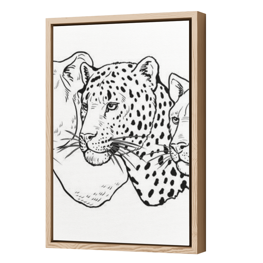 Thumbnail for Canvas - Wood Grain Floating Frame